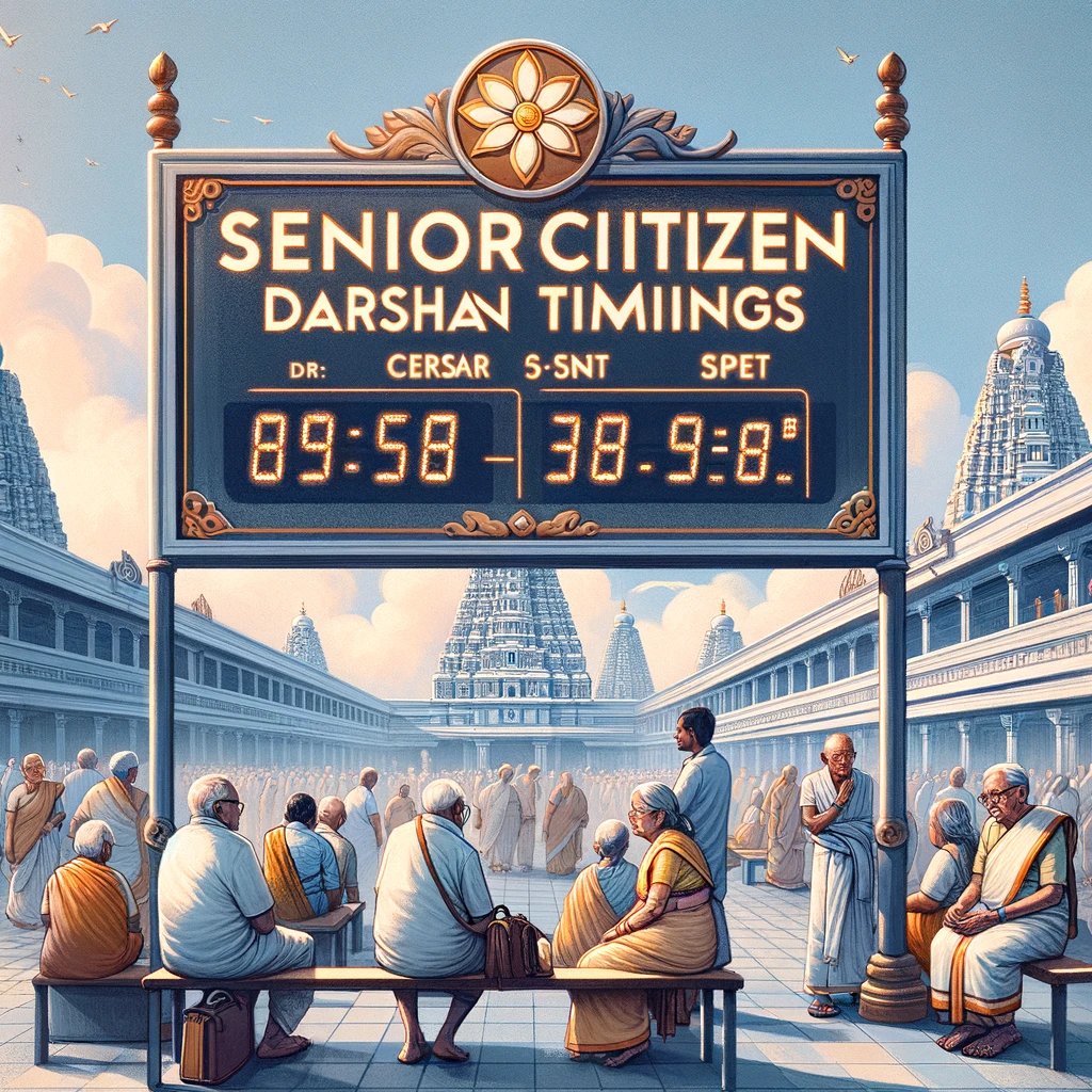 senior citizen darshan timings