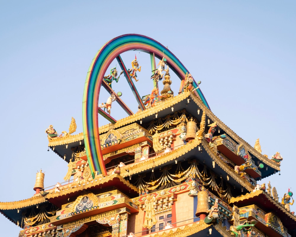 Golden Temple in Namdroling Monastery