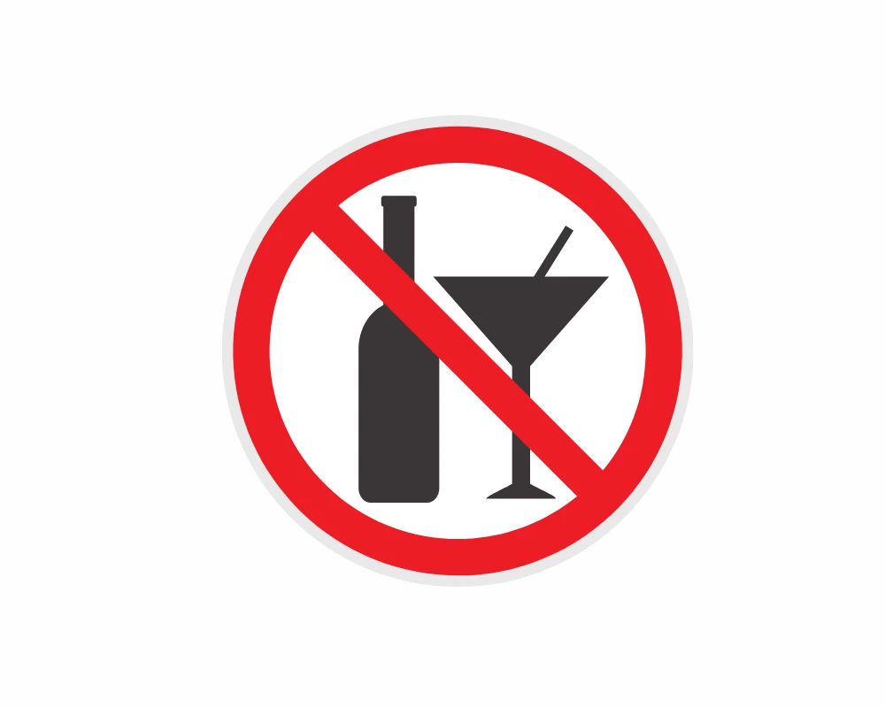 no alcohol consumption