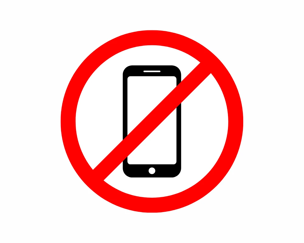 no electronic devices