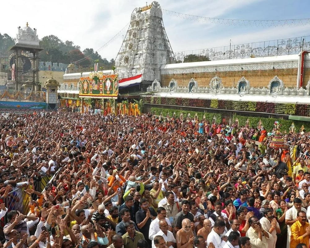 most crowded during brahmotsavam festival