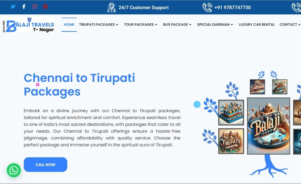 How to Book a Chennai to Tirupati Package with Balaji Travels