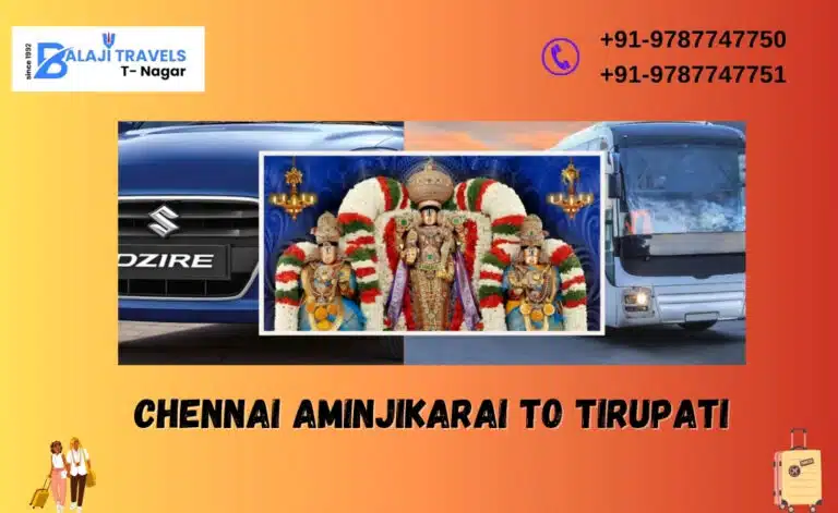 Chennai Aminjikarai to Tirupati