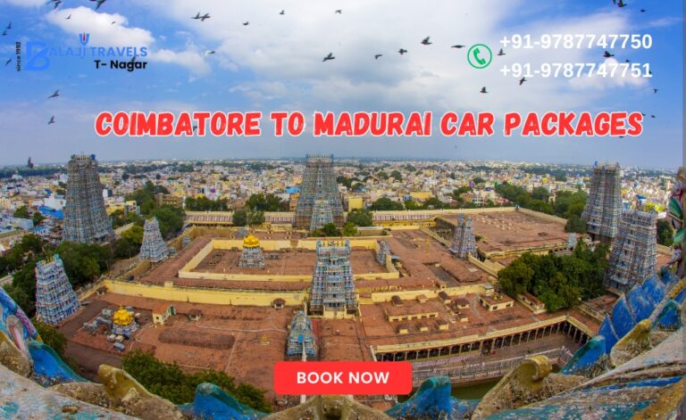 Coimbatore to Madurai Car Packages with Balaji Travels