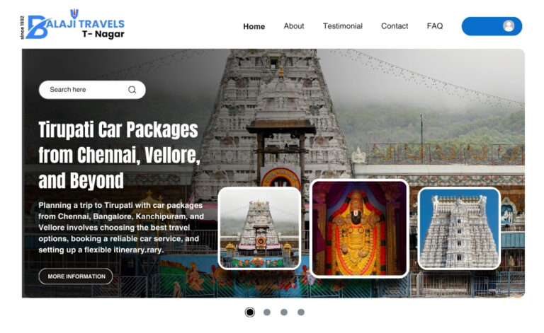 Tirupati Car Packages from Chennai, Vellore, and Beyond