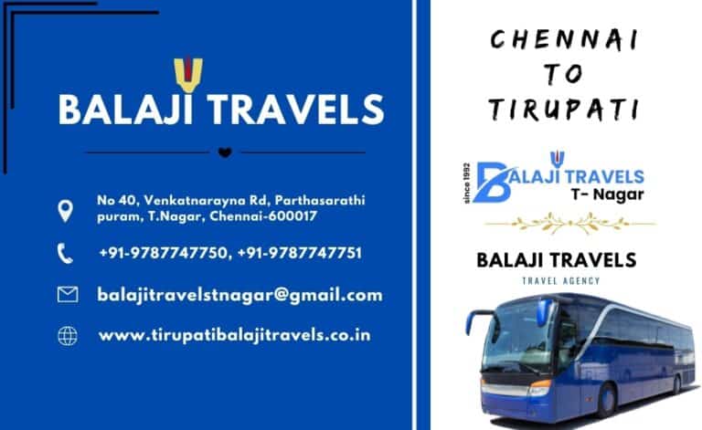 Chennai to Tirupati by Bus Top Tips for a Comfortable Trip