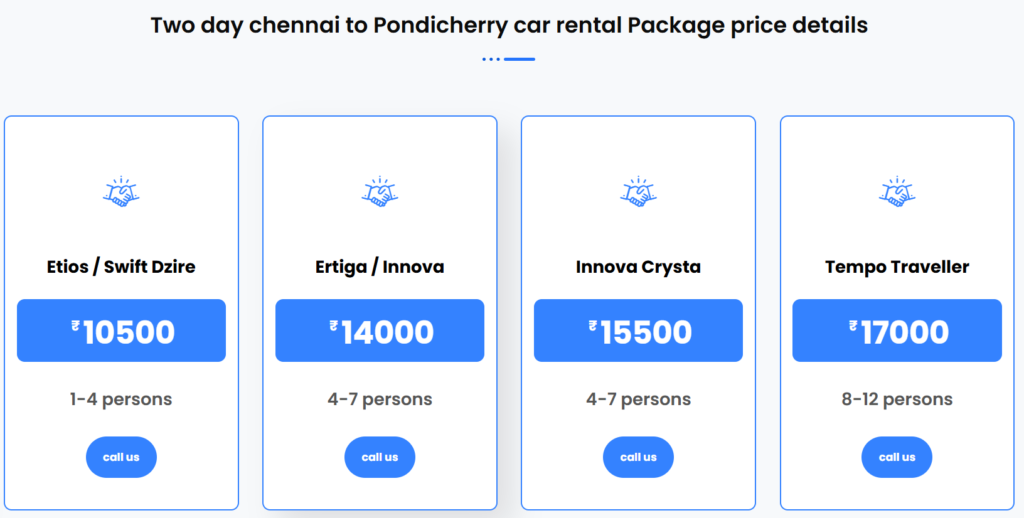 Pondicherry two day car packages