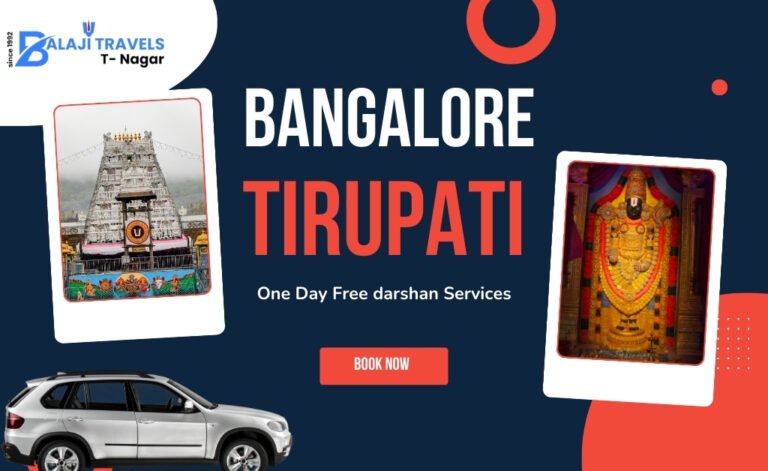 Plan Your Bangalore to Tirupati Free Darshan Services Today