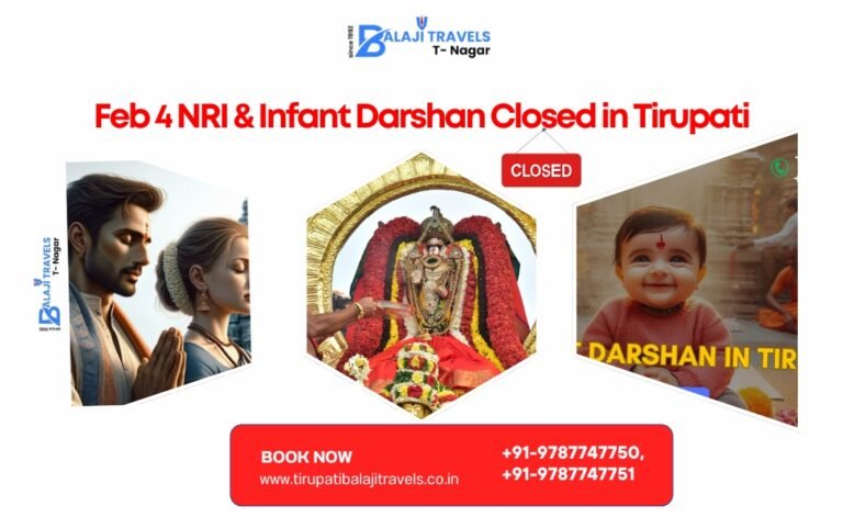 Ratha Saptami Feb 4 NRI & Infant Darshan Closed in Tirupati