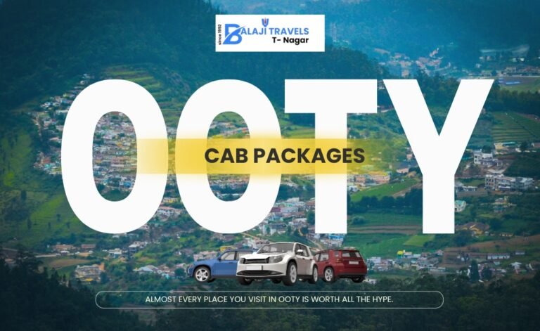 Ooty One Day Cab Package Starting from Coimbatore