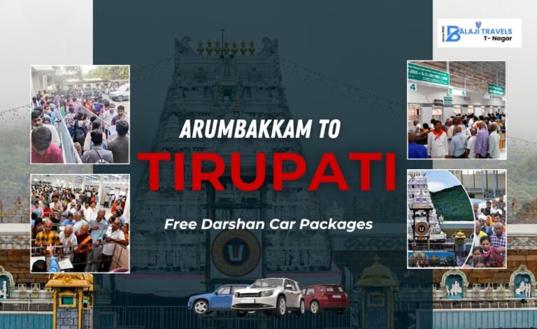 Arumbakkam to Tirupati Two Day Free Darshan Car Packages