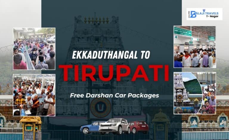 Ekkaduthangal to Tirupati Two Day Free Darshan Car Packages