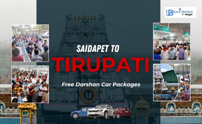 Saidapet to Tirupati Two Day Free Darshan Car Packages