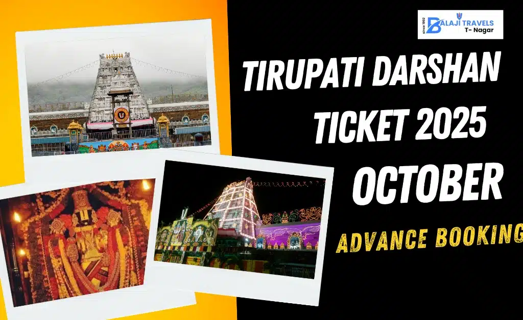 Tirupati Darshan Tickets for October 2025