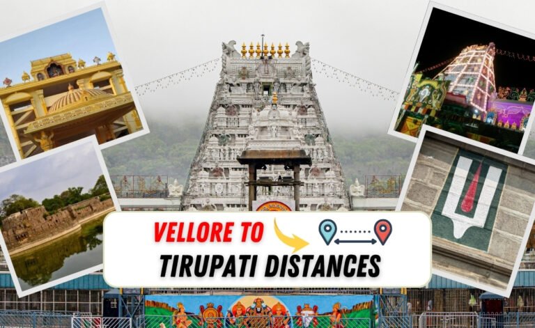 Vellore to Tirupati Distance and Car Tour Package Info