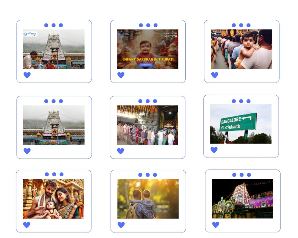 infant darshan package from bangalore