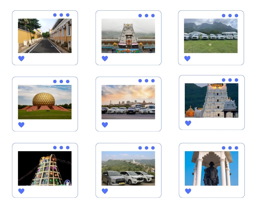 Pondicherry to tirupati one day car