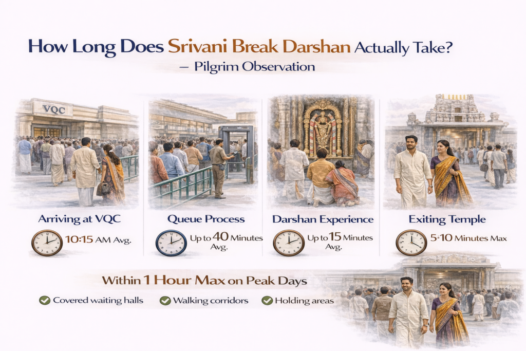 Srivani break darshan time