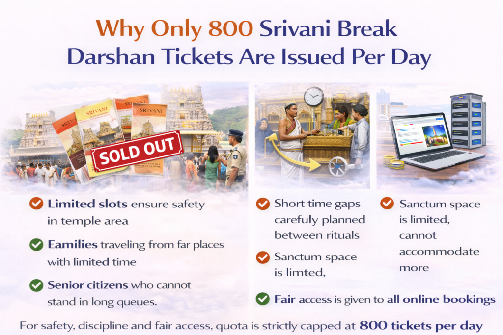 Why Only 80a0 Srivani Break Darshan Tickets