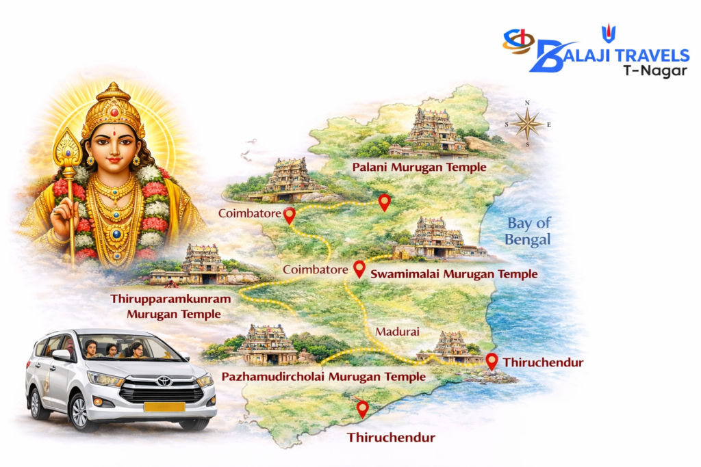 thaipoosam festival arupadai veedu car package