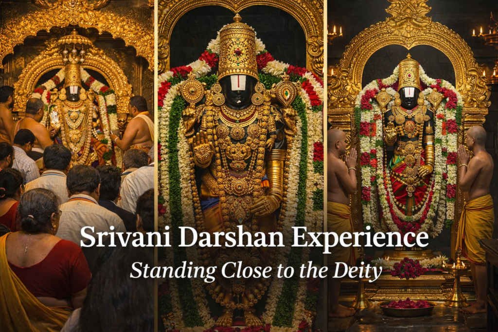 Srivani Darshan Experience Standing Close to the Deity