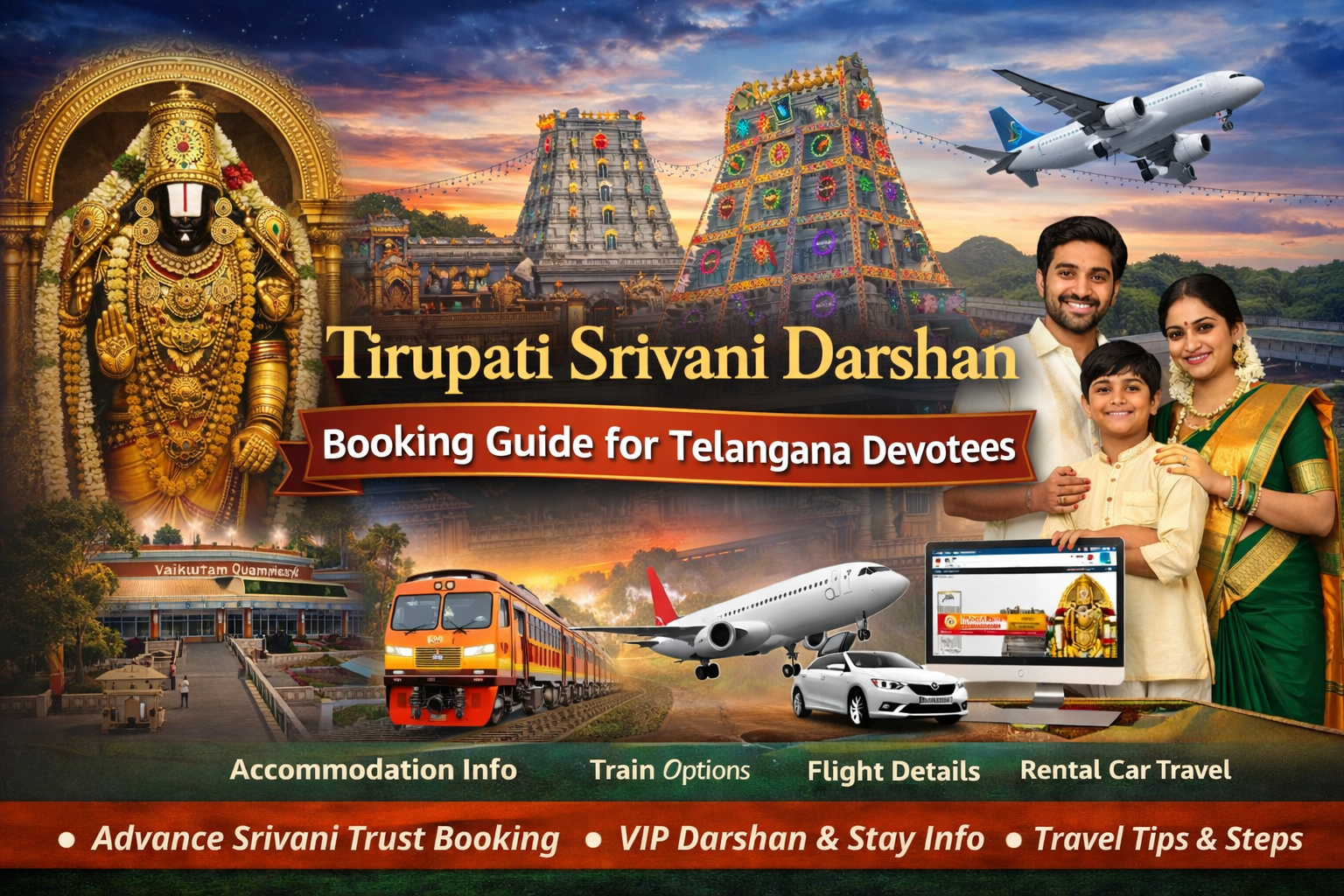 Tirupati Srivani Darshan Booking Guide for Telangana Devotees