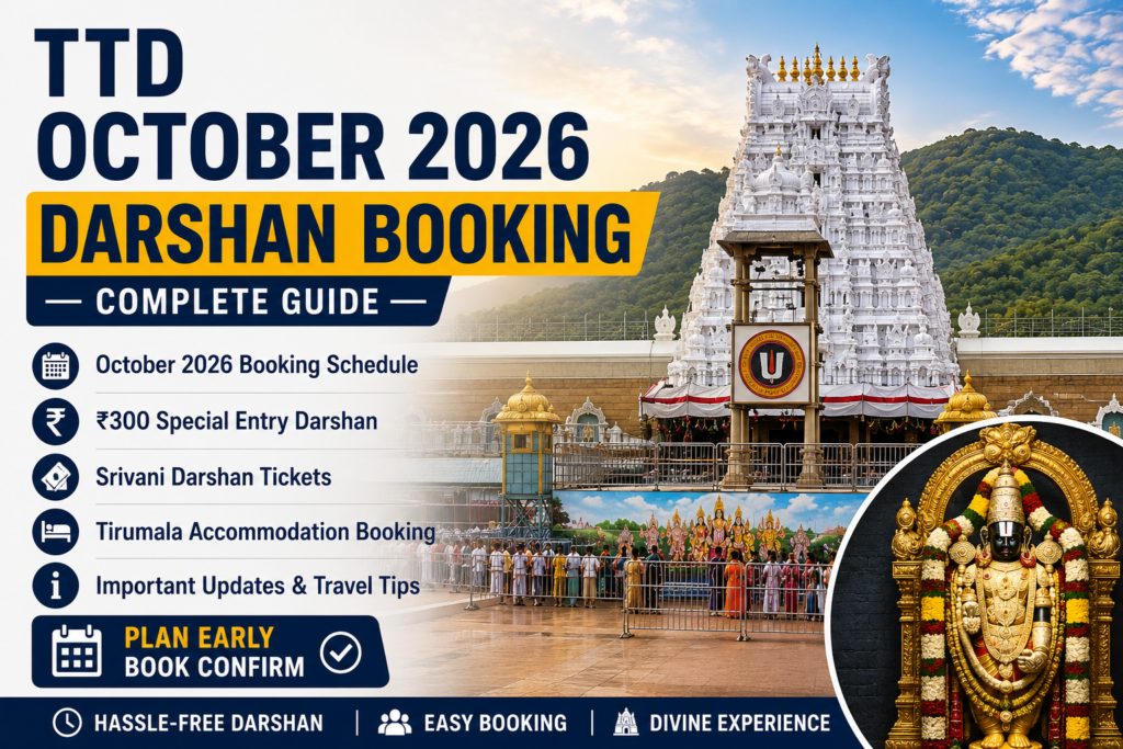 TTD October 2026 Darshan Booking