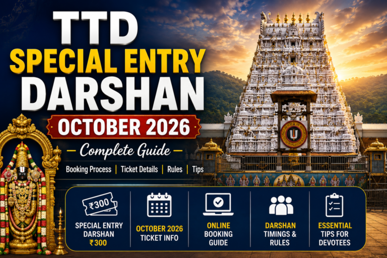 TTD Special Entry Darshan October 2026 – Complete Guide