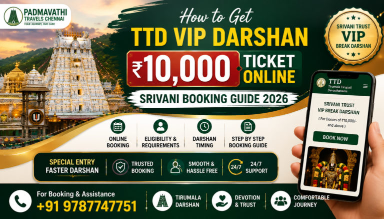 How to Get TTD VIP Darshan ₹10,000 Ticket Online – SRIVANI Booking Guide 2026 