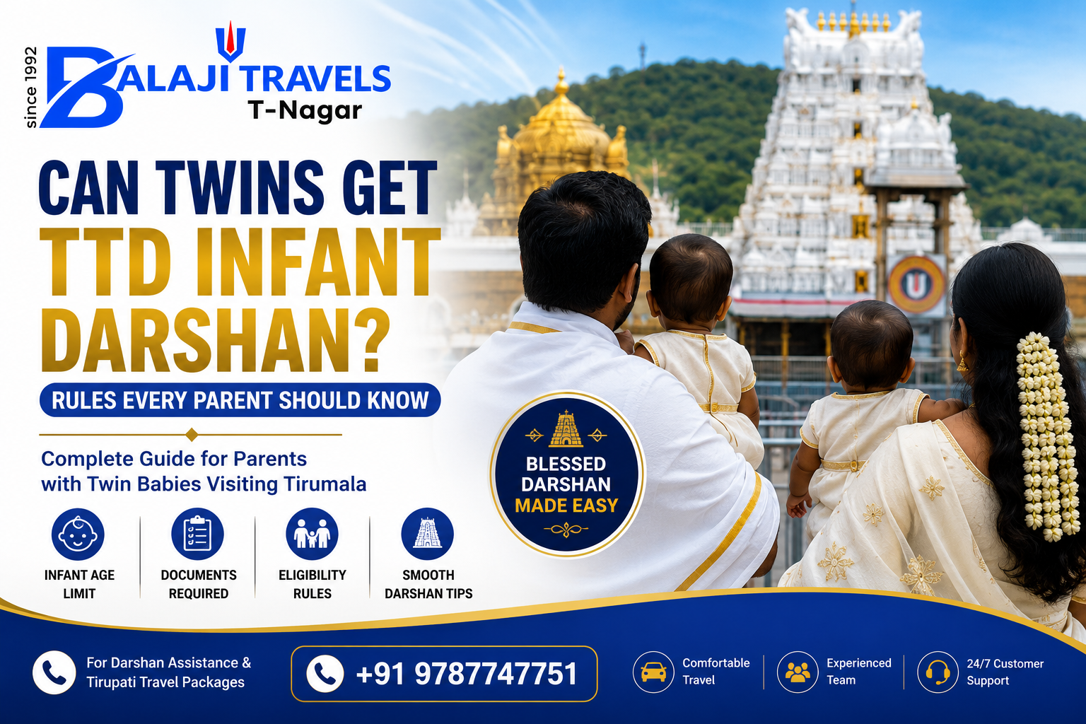 Can Twins Get TTD Infant Darshan at Tirumala Temple