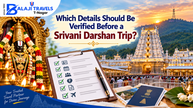 Check the TTD announcement for the particular month you plan to visit. Release dates and booking arrangements can change, as shown by the revised Srivani allocation system announced during 2026.