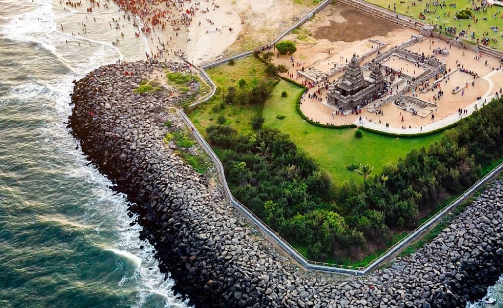 mahabalipuram beach top view